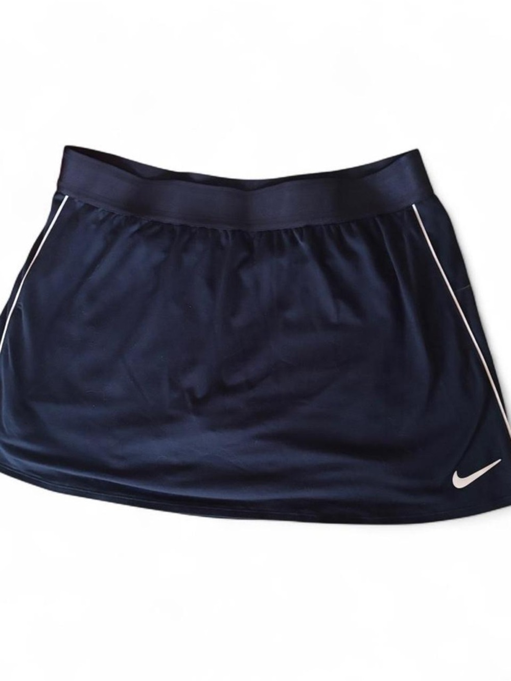 Nike Navy and White Athletic Skort, Womens Large